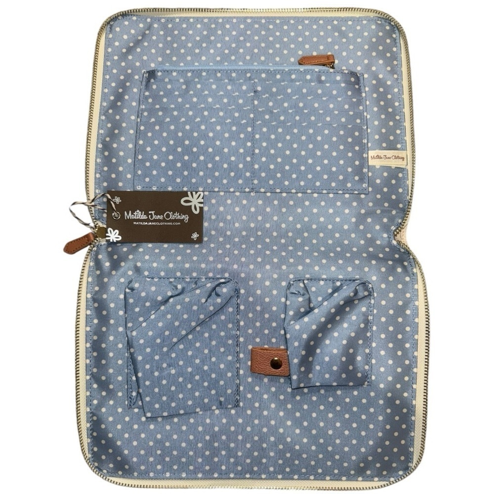 NWT Matilda Jane Floral Tech Organizer Pebbled Vegan Leather 8x11 - Picture 5 of 8